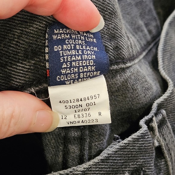 Austin Jeans Mens Classic Fit Straight Leg Faded Black Denim 33x32/30×30 Vintage - Picture 5 of 9